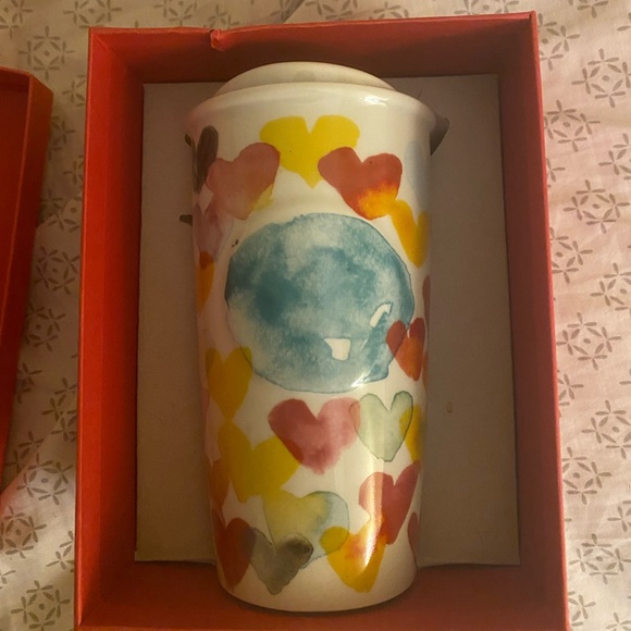 SOLD- Starbucks ceramic travel mug - Picture 1 of 7